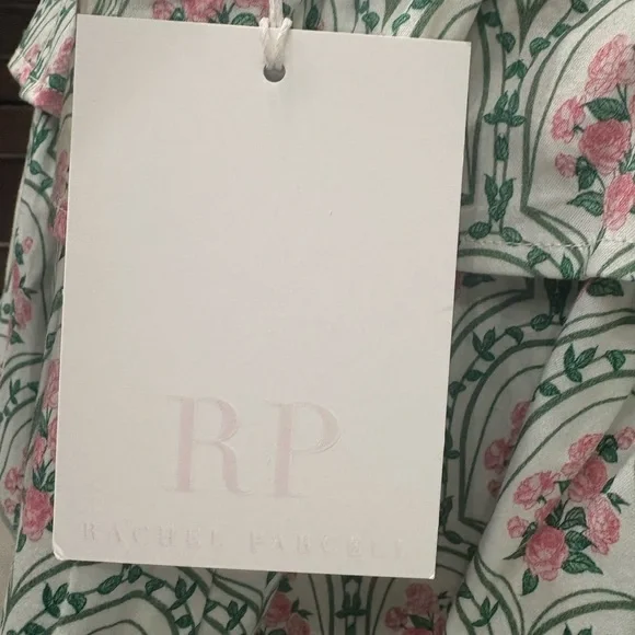 NWT - Rachel Parcell Ivory Floral Poplin Dress - Picture 5 of 5